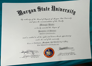 Morgan State University diploma