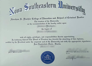 Nova Southeastern University diploma