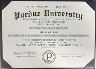 Purdue University diploma