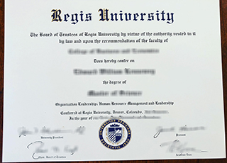 Regis University diploma