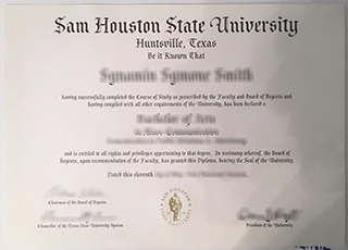 Sam Houston State University diploma