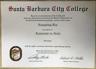 Santa Barbara City College diploma