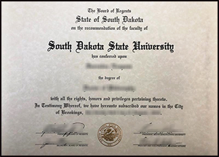 South Dakota State University diploma