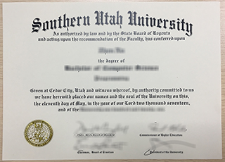 Southern Utah University diploma