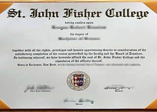 St. John Fisher College diploma