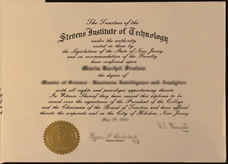 Stevens Institute of Technology diploma