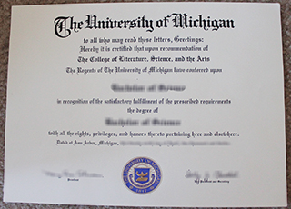 University of Michigan diploma