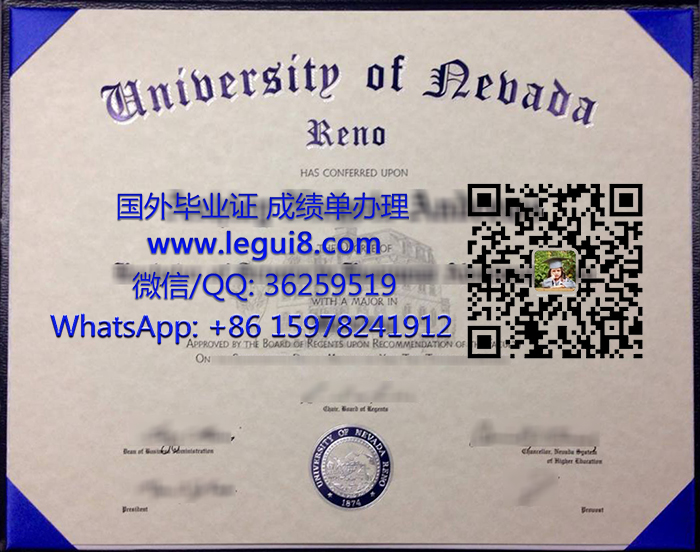 University of Nevada, Reno diploma