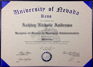 University of Nevada Reno diploma