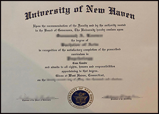 University of New Haven diploma