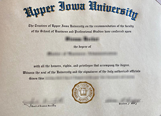 Upper Iowa University diploma