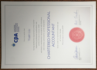 Canadian CPA certificate