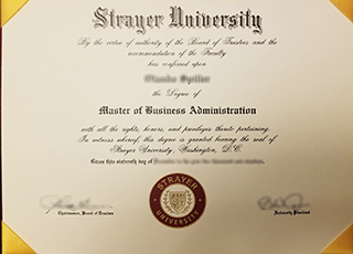 Strayer University diploma