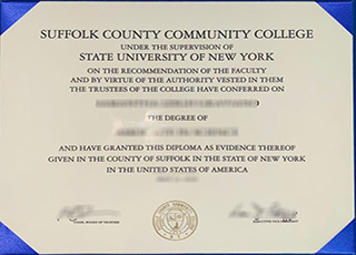 Suffolk County Community College diploma