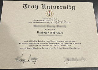 Troy University diploma