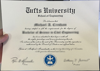 Tufts University diploma