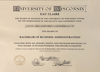 UW Eau Claire diploma