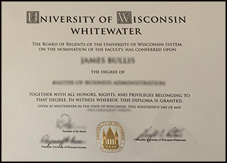 University of Wisconsin–Whitewater diploma