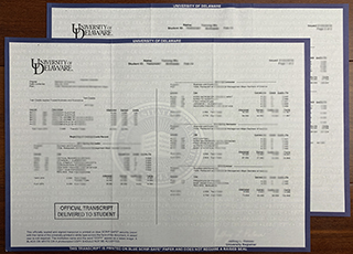 University of Delaware transcript