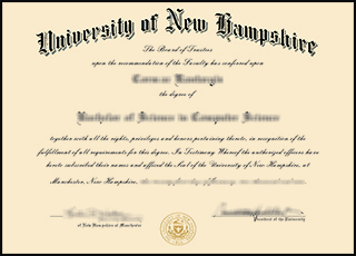 University of New Hampshire diploma