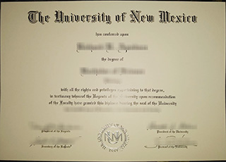 University of New Mexico diploma