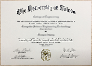 University of Toledo diploma