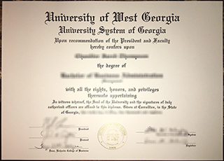 University of West Georgia Diploma