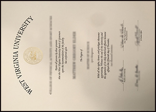 West Virginia University diploma