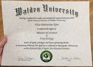 Walden University diploma