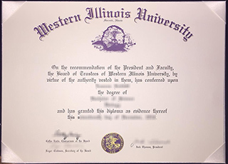 Western Illinois University diploma