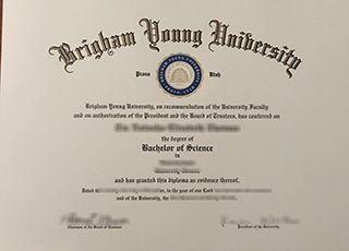 Brigham Young University diploma