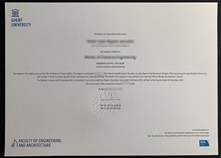 Ghent University diploma