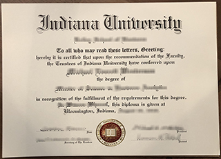 Indiana University diploma