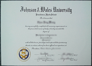 Johnson & Wales University diploma