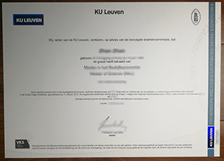 Katholieke Universiteit Leuven degree