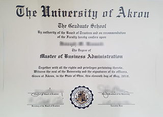 University of Akron degree