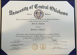 University of Central Oklahoma diploma