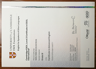 Cambridge ESOL level 2 certificate