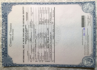 California Birth Certificate