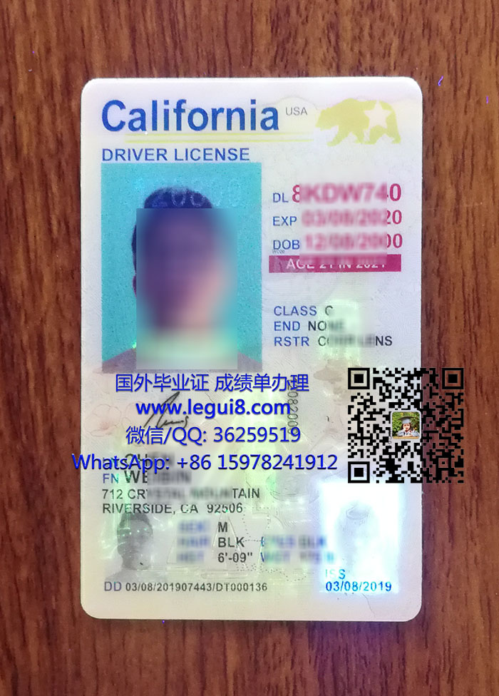 California Driving License 