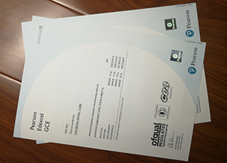 Pearson Edexcel GCE certificate