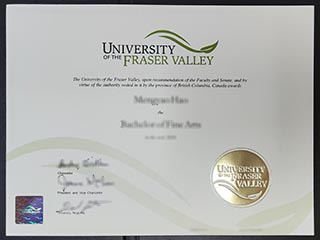 University of the Fraser Valley degree