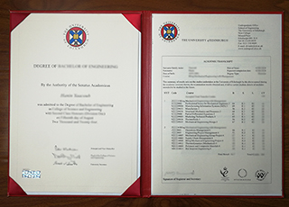 University of Edinburgh diploma and transcript