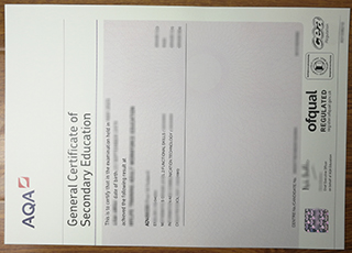 AQA GCSE certificate