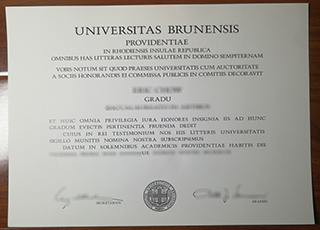 Brown University diploma