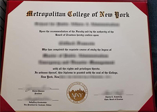 Metropolitan College of New York degree