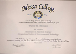 Odessa College diploma