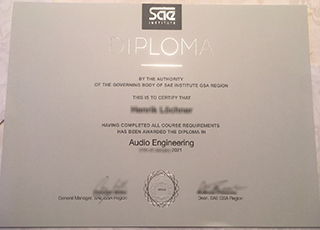 SAE Institute diploma