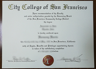 City College of San Francisco diploma