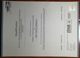 EAL level 3 NVQ diploma